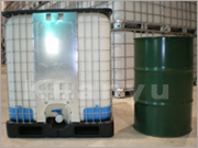 IBC桶的液體盛裝量是一個200公升鐵桶的五倍，節省25%的空間，不僅容量更大，貯存與搬運能發揮更高的效能